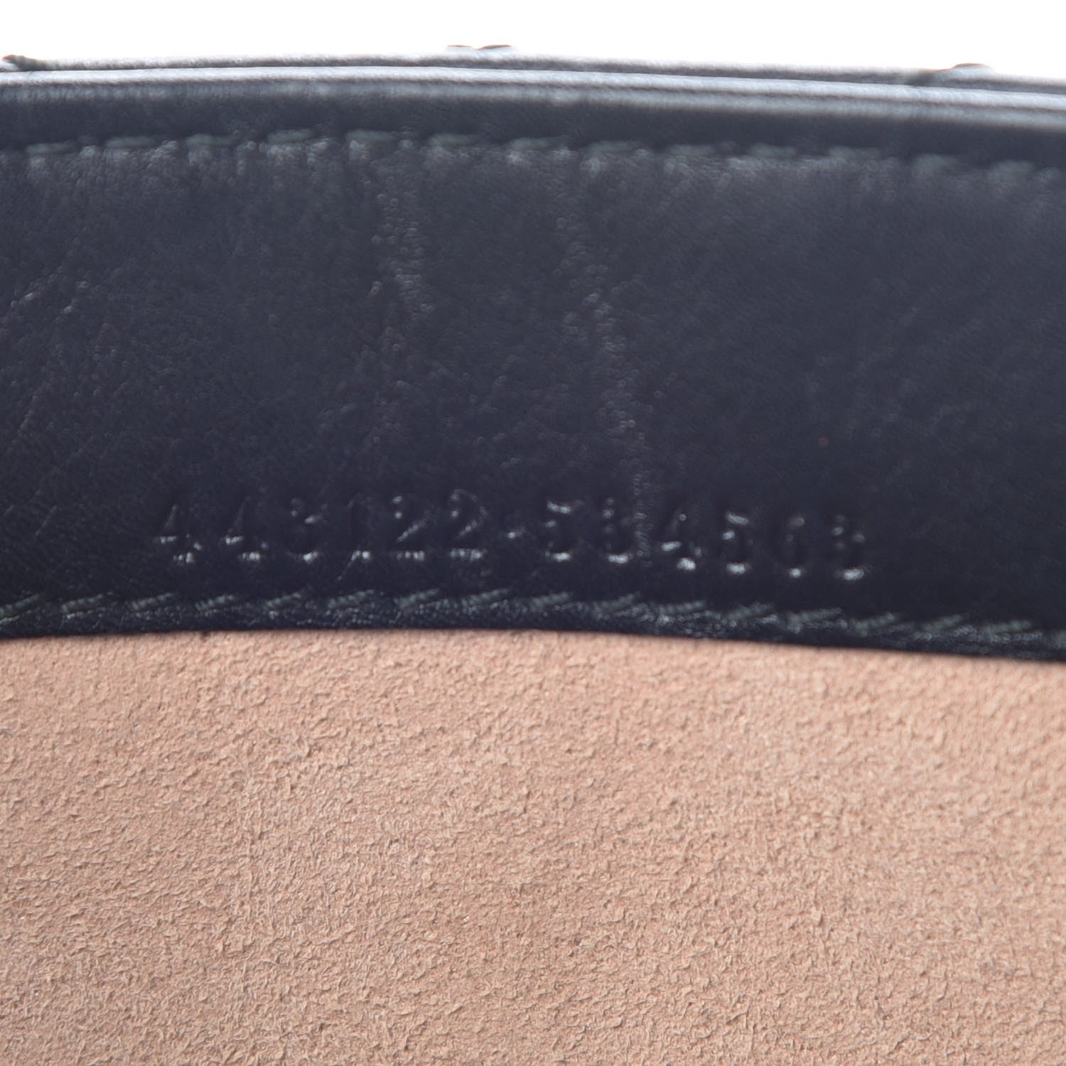 Gucci Calfskin Matelasse Mini GG Marmont Chain Wallet Black 9 of 14