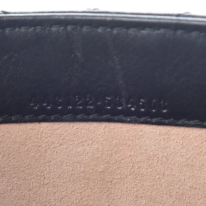 Gucci Calfskin Matelasse Mini GG Marmont Chain Wallet Black 9 of 14