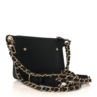 Chanel Calfskin Quilted Waist Bag With Coin Purse Black 3 of 9