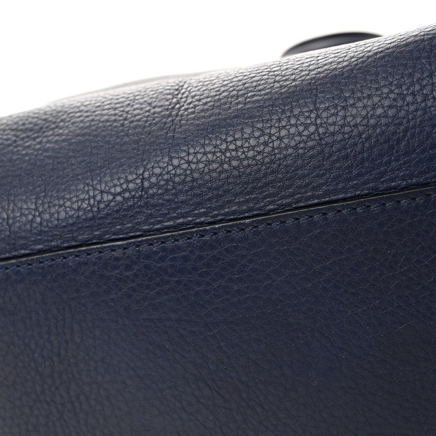 Waxy Grained Calfskin Medium Nightingale Deep Blue