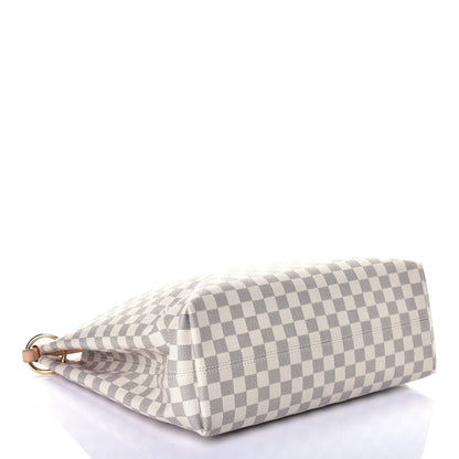Louis Vuitton Damier Azur Graceful MM Rose Ballerine 3 of 9