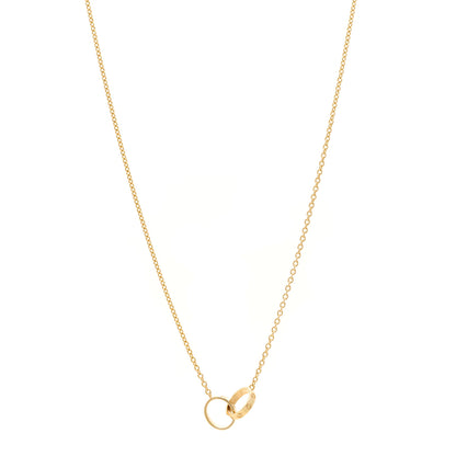 Cartier 18K Yellow Gold Interlocking LOVE Necklace 1 of 5