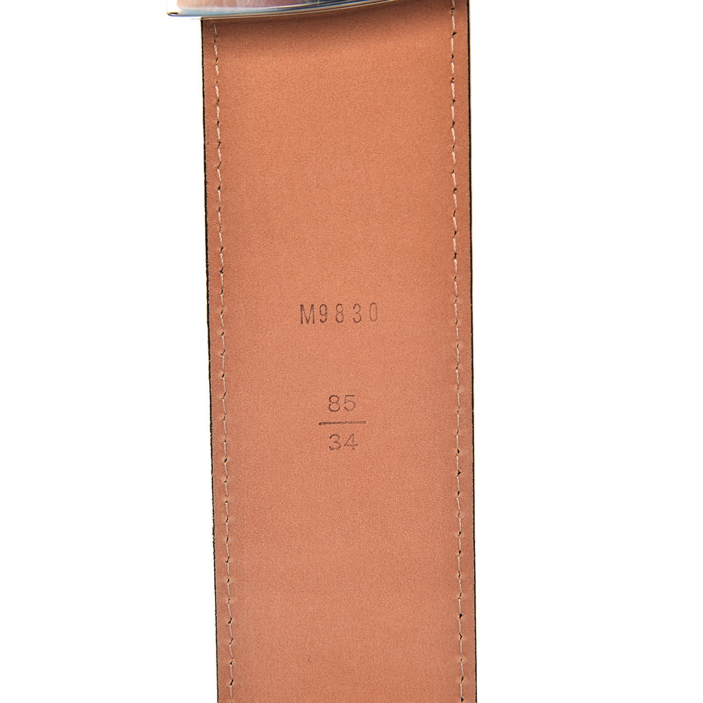 Epi Electric 40mm LV Initiales Belt 85 34 Black