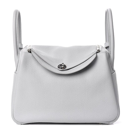 Hermes Taurillon Clemence Lindy 26 Bleu Arctic 1 of 13