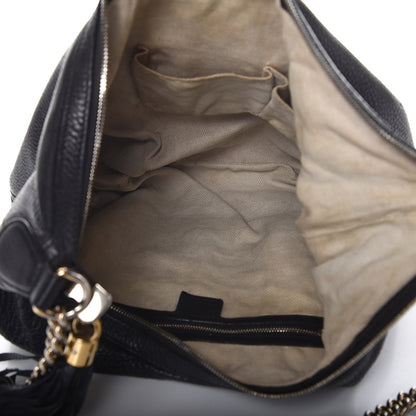 Gucci Pebbled Calfskin Medium Soho Chain Hobo Black 5 of 15