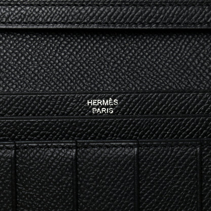 Hermes Epsom Bearn Gusset Wallet Black 6 of 8