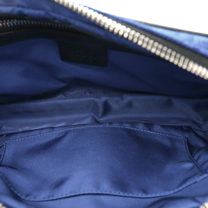 Gucci Econyl Nylon Monogram Off The Grid Belt Bag Guilted Blue Black 5 of 10