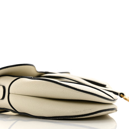 Christian Dior Grained Calfskin Saddle Bag White 9 of 16
