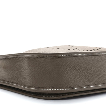 Hermes Taurillon Clemence Evelyne III PM Etoupe 7 of 9