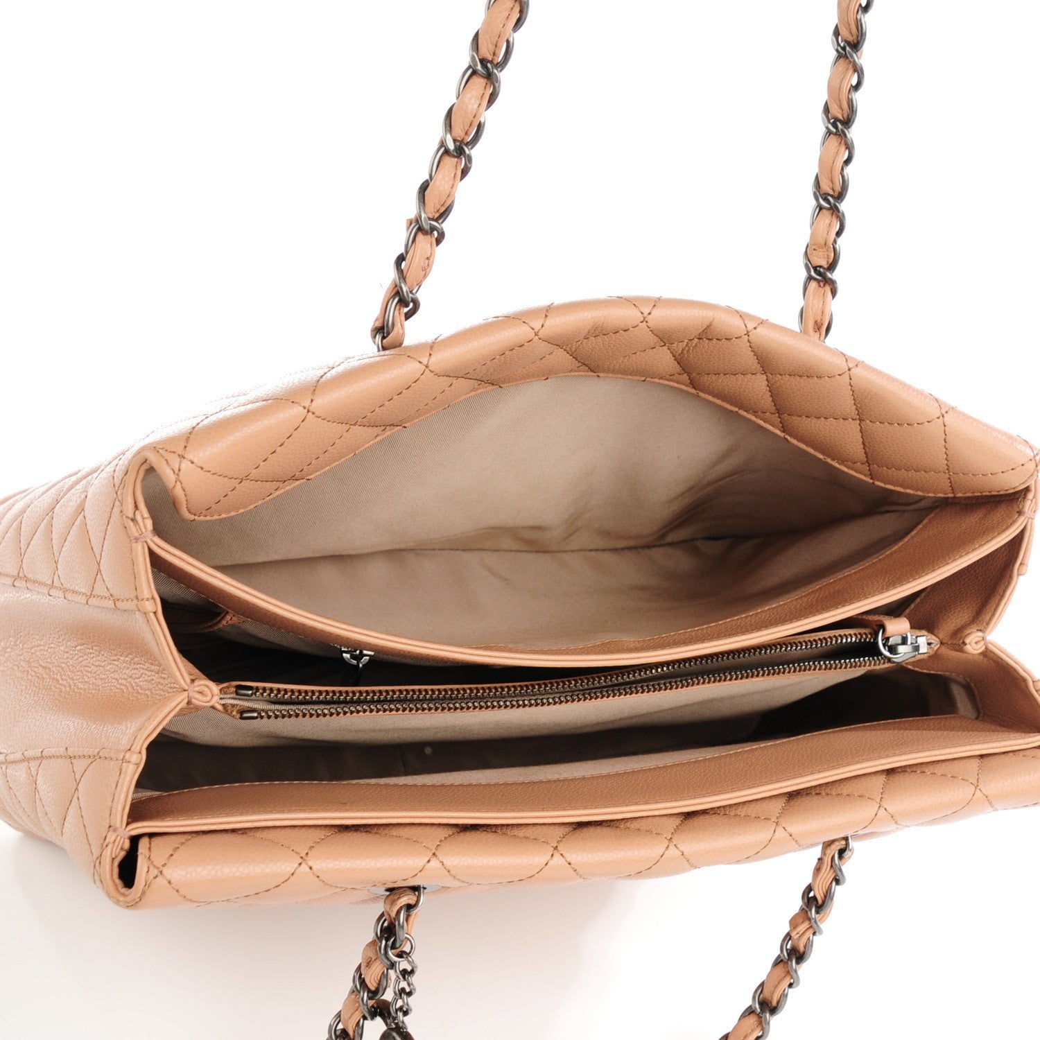 Chanel Caviar Quilted Large City Shopping Tote Beige 5 of 7