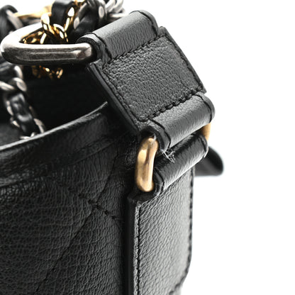 Chanel Patent Goatskin Quilted Medium Gabrielle Hobo Black 10 of 10