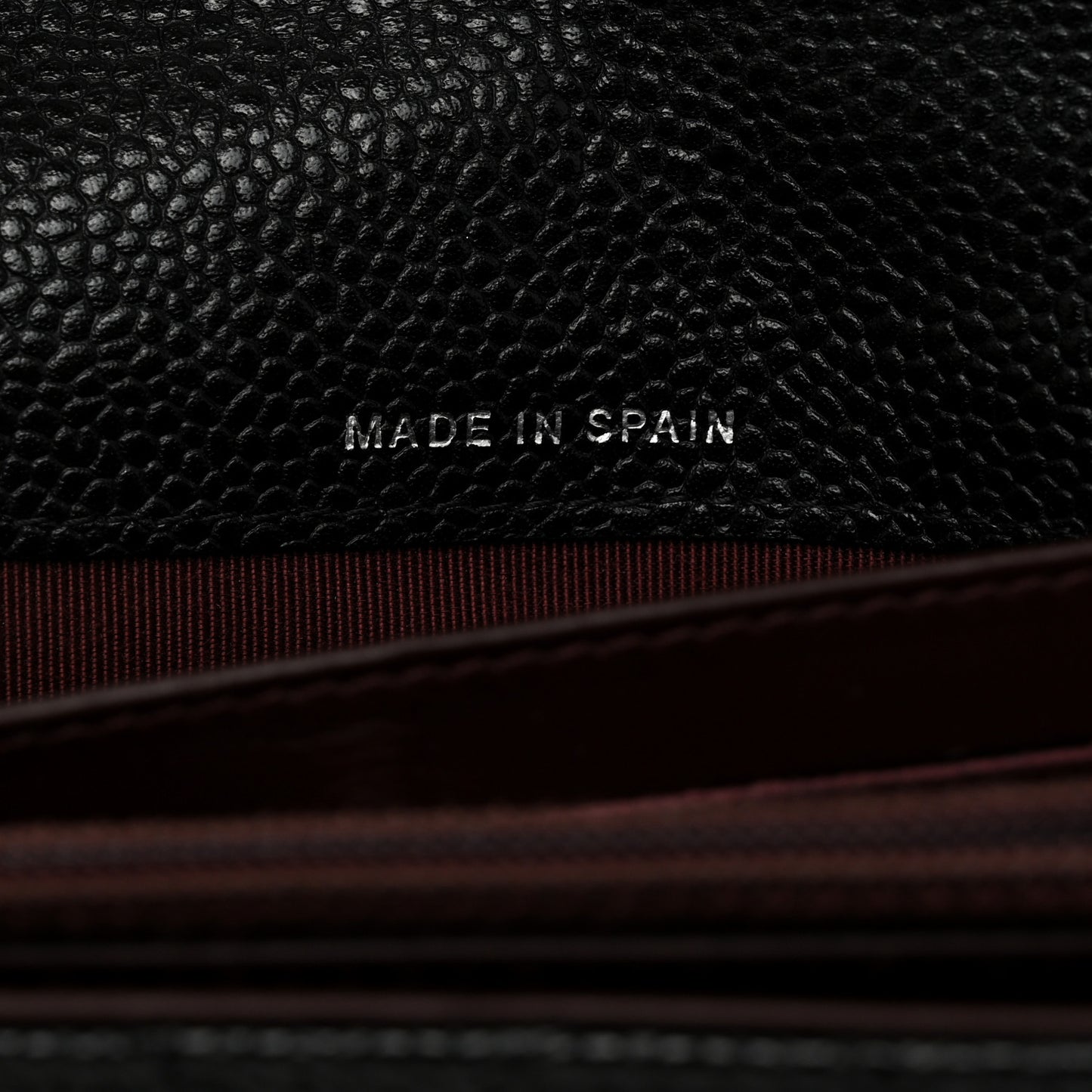 Caviar Quilted Large Gusset Flap Wallet Black