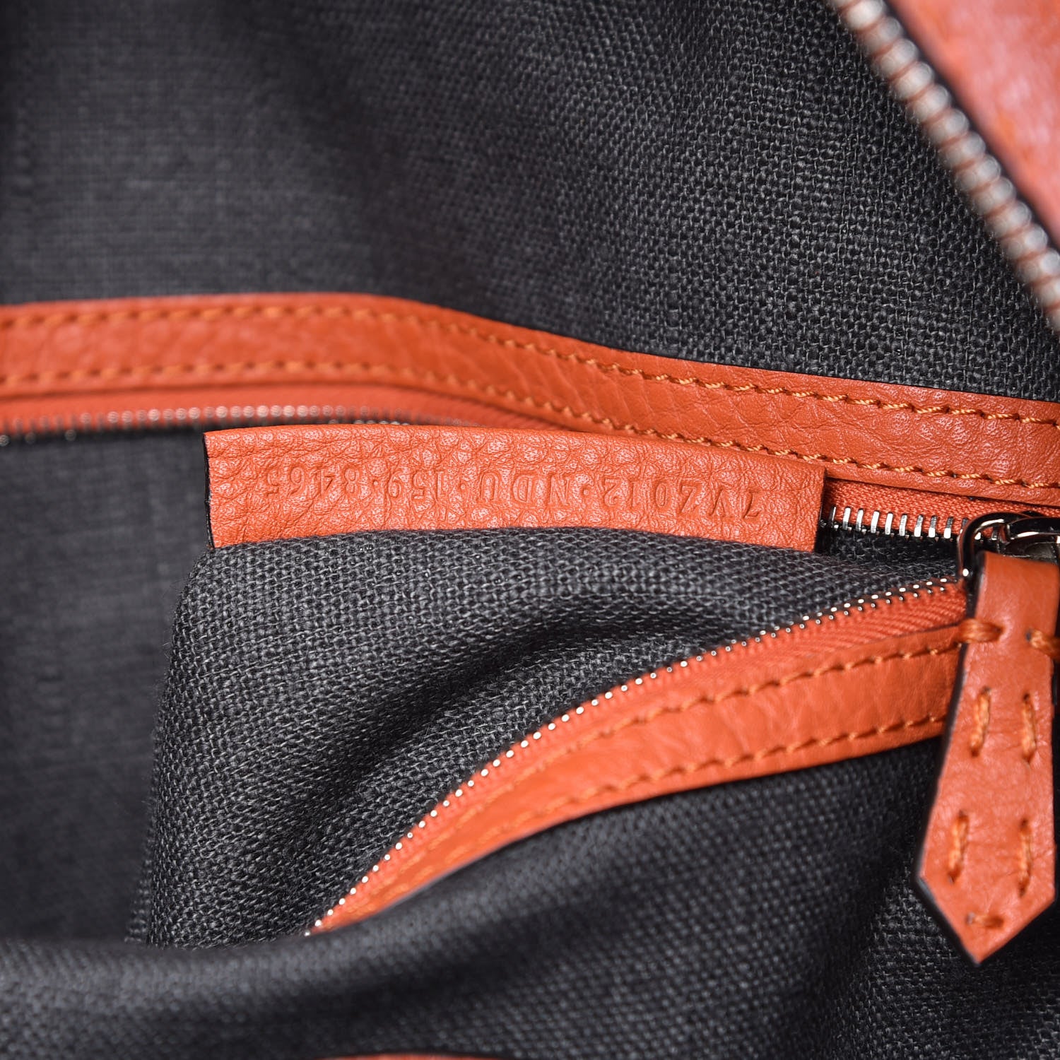 Fendi Cuoio Romano Selleria Backpack Orange 7 of 11