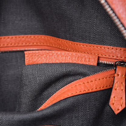 Fendi Cuoio Romano Selleria Backpack Orange 7 of 11