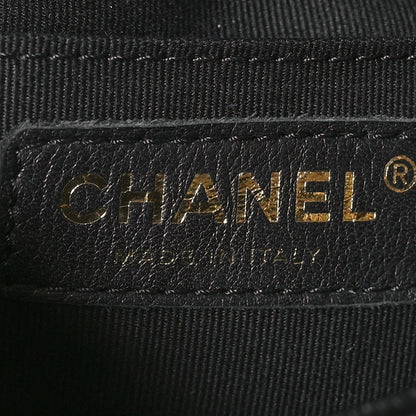 Chanel Shiny Caviar Quilted Small Duma Pockets Drawstring Backpack Black 6 of 12