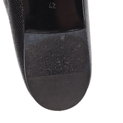 Chanel Caviar CC Cap Toe Ballerina Flats 42 Black 14 of 17