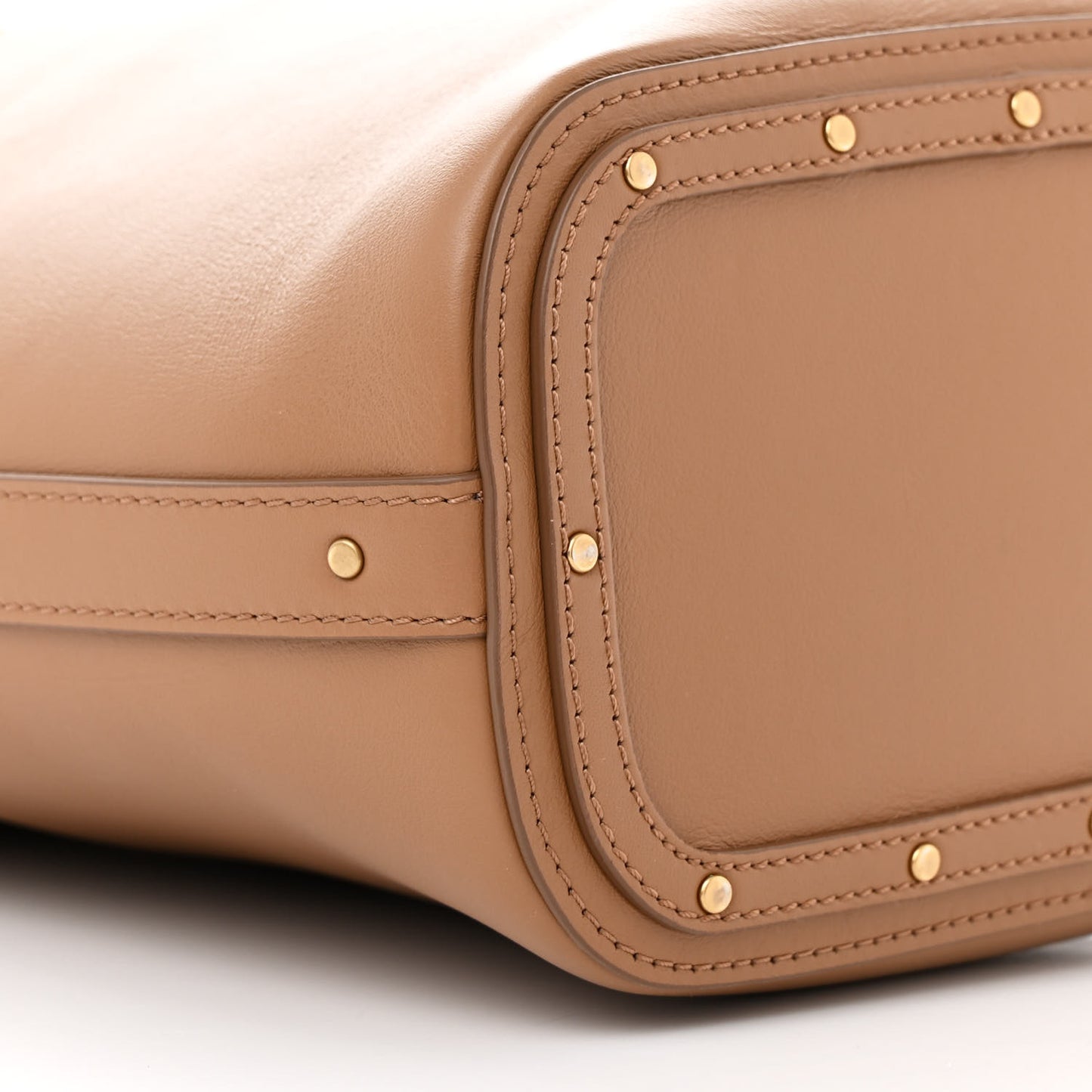 Smooth Calfskin Small Roy Bucket Bag Nut