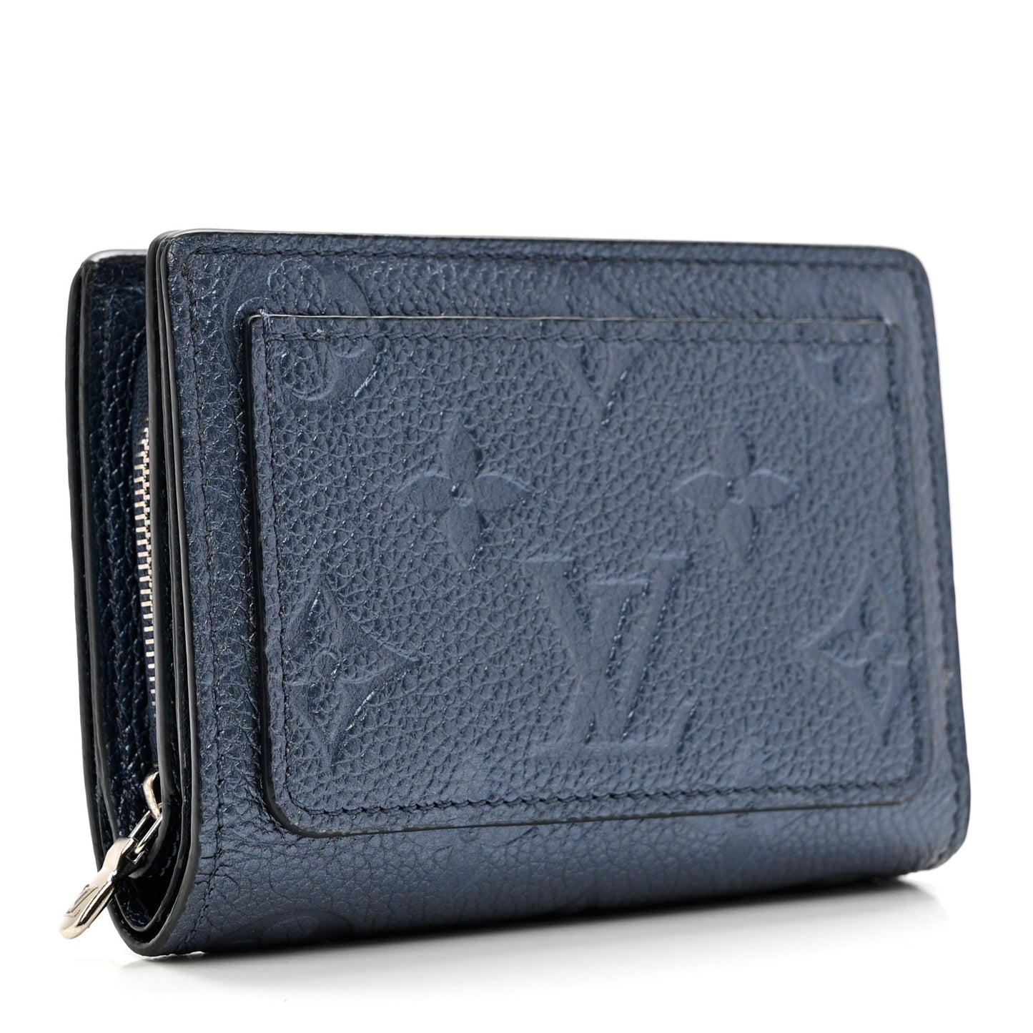 Metallic Empreinte Clea Wallet Navy Nacre