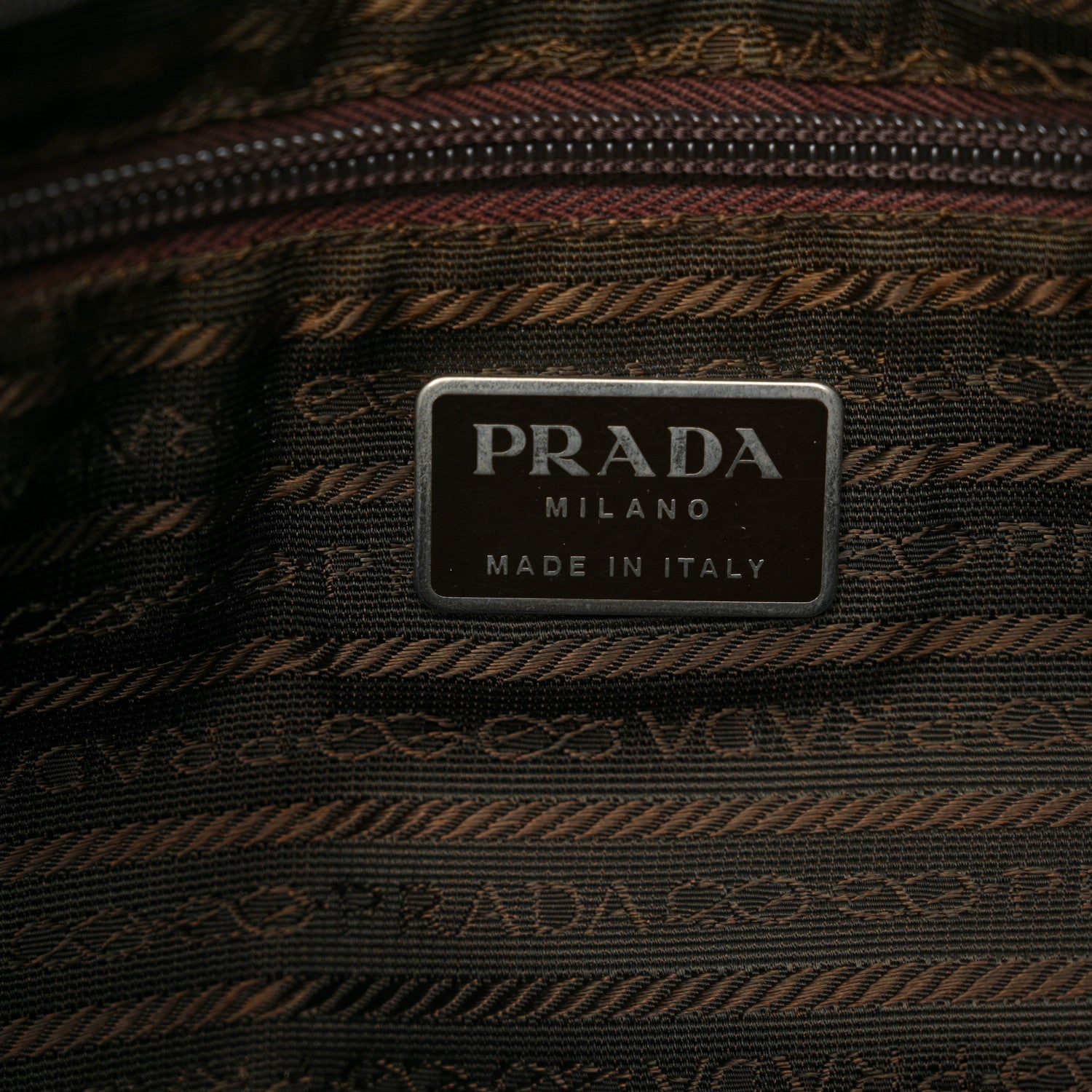 Prada Nylon Zip Tote Bag Mimetico 6 of 14