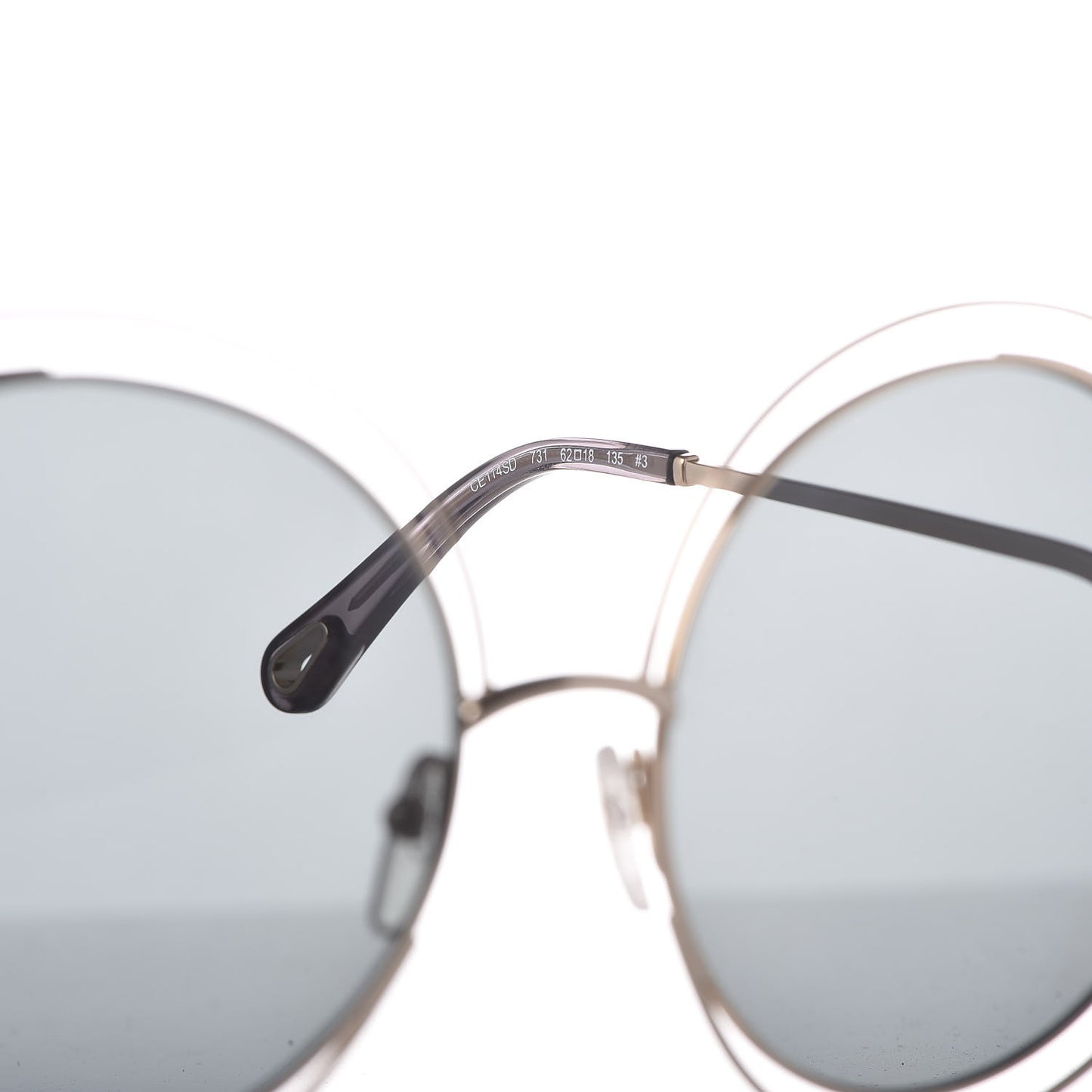 Oversize Round Carlina Oversized Round Sunglasses CE114S Gold Grey Metallic