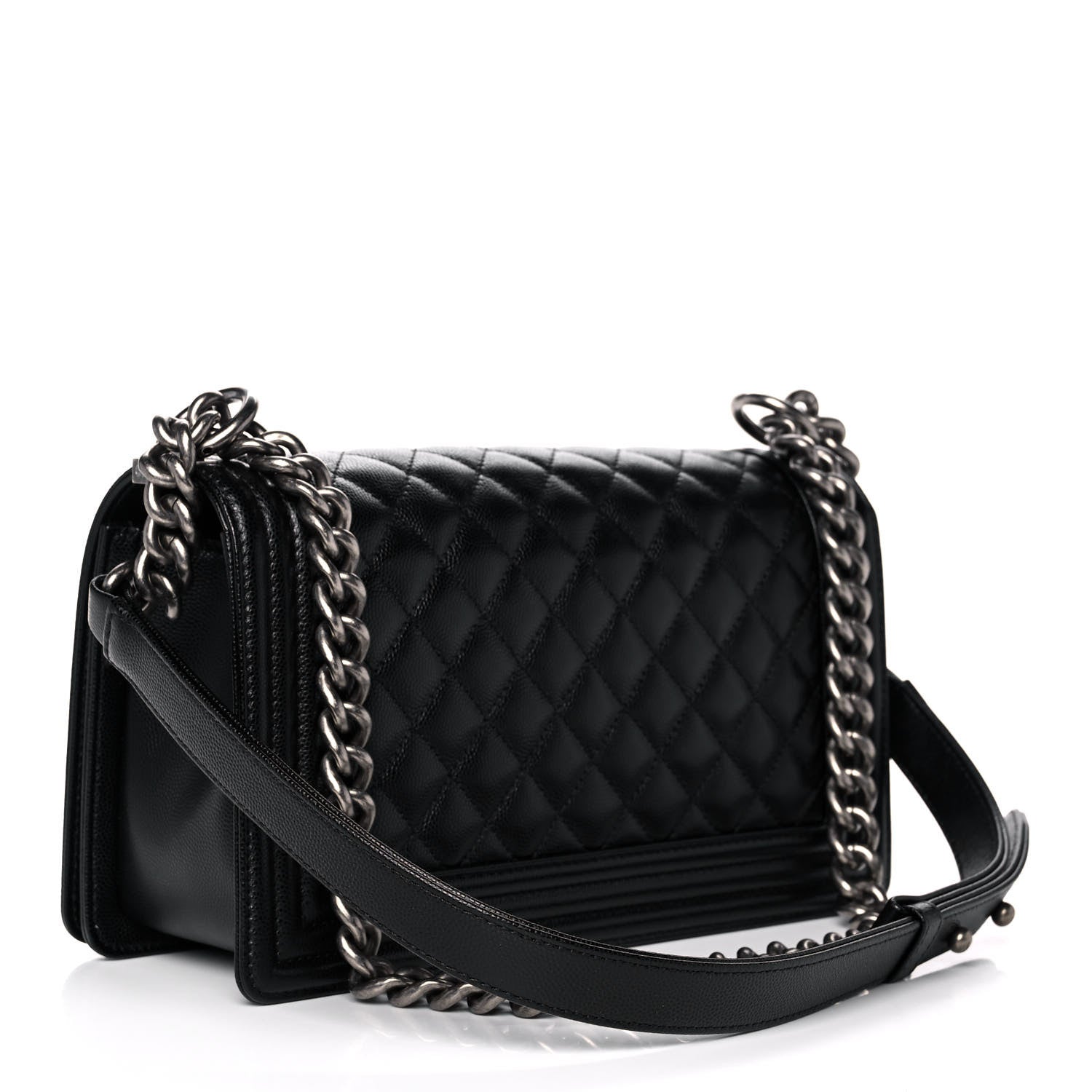 Chanel Caviar Quilted Medium Boy Flap Black 3 of 12