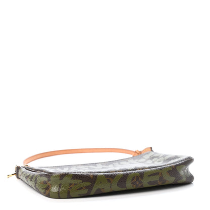 Louis Vuitton Monogram Graffiti Pochette Accessories Kaki 3 of 4