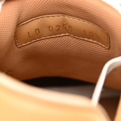 Louis Vuitton Grained Calfskin Embossed Monogram Mens Beverly Hills Sneakers 10.5 White 8 of 8