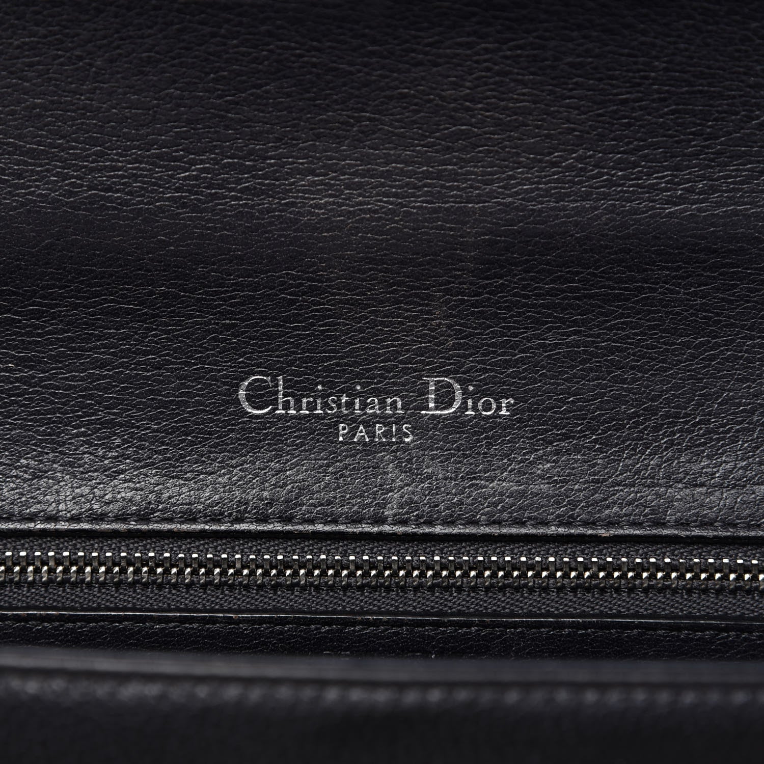 Christian Dior Grained Calfskin Medium Diorama Flap Bag Black 8 of 10
