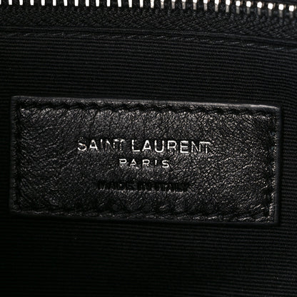 Saint Laurent Lambskin Quilted Toy Loulou Puffer Monogram Chain Satchel Black 6 of 11