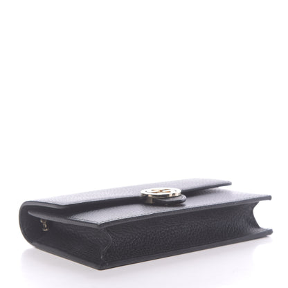 Gucci Dollar Calfskin Interlocking G Chain Wallet Black 4 of 10