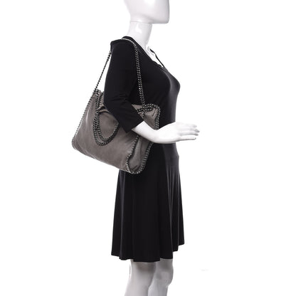 Stella McCartney Shaggy Deer Falabella Fold Over Tote Grey 2 of 10