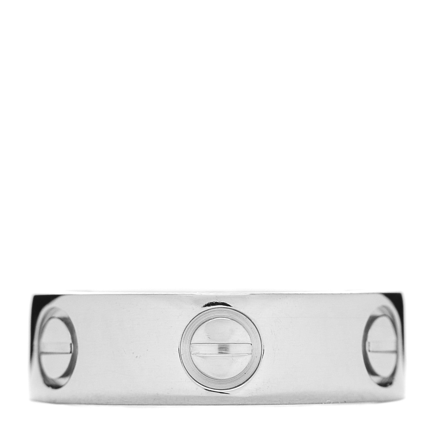 Cartier 18K White Gold 5.5mm LOVE Ring 50 5.25 3 of 5