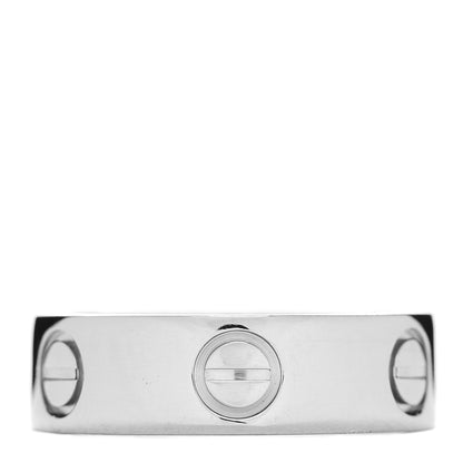 Cartier 18K White Gold 5.5mm LOVE Ring 50 5.25 3 of 5