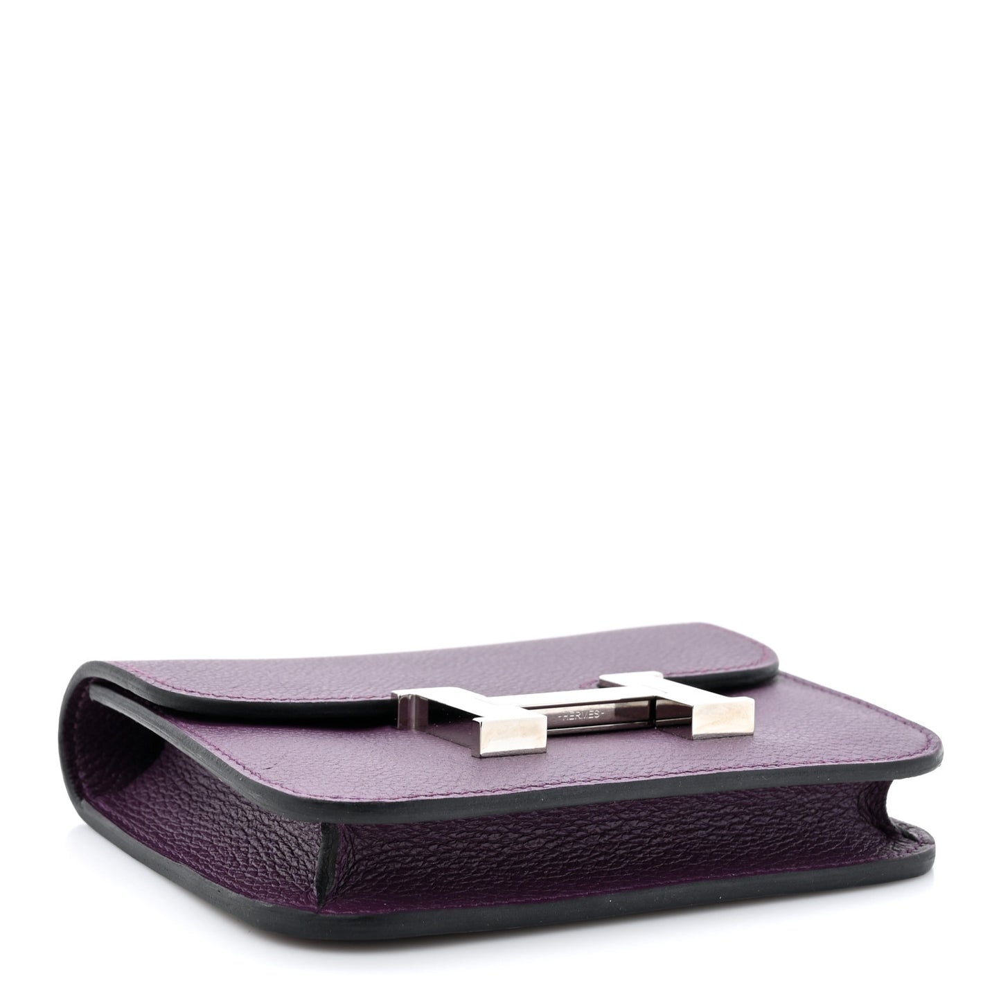 Evercolor Bi-Color Constance Slim Wallet Cassis Bleu Royale