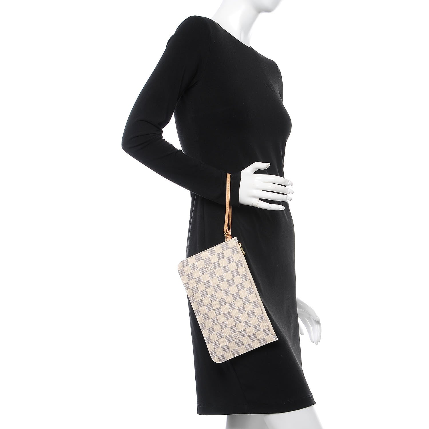 Louis Vuitton Damier Azur Neverfull MM GM Pochette 2 of 8