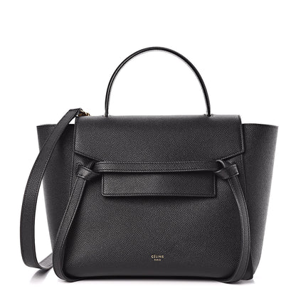 Celine Grained Calfskin Micro Belt Bag Black 1 of 12