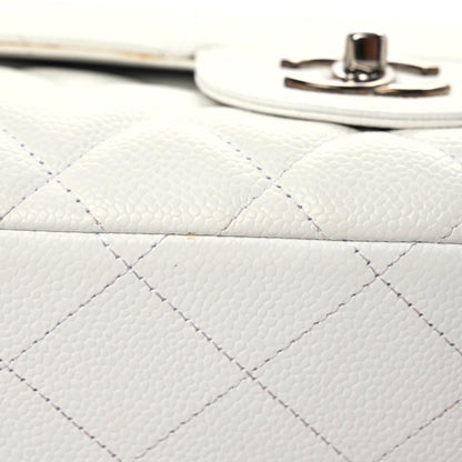 Chanel Caviar Quilted Maxi Single Flap White 19 of 22