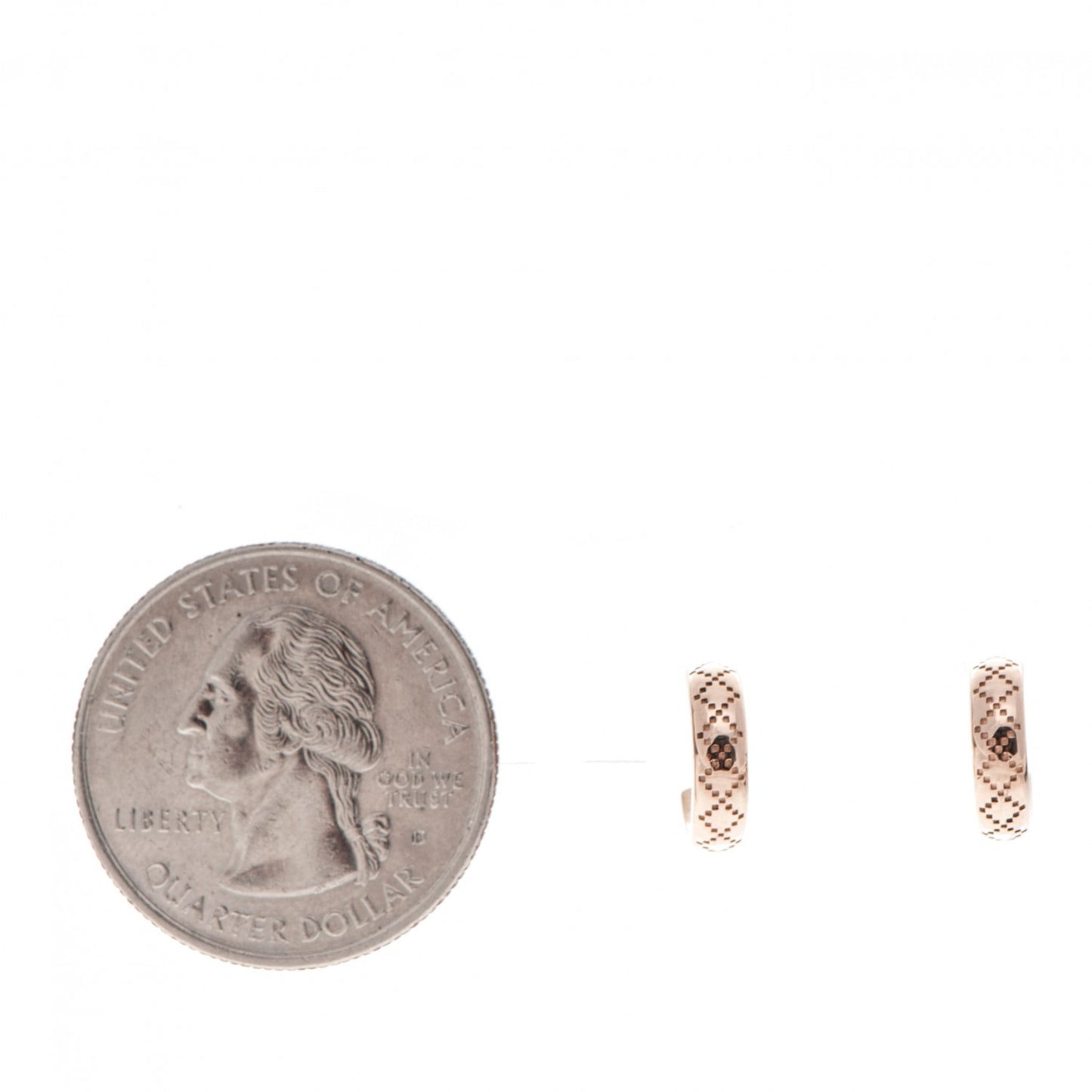 18K Rose Gold Diamantissima Hoop Earrings