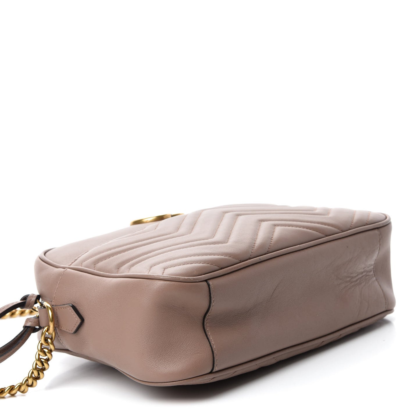 Calfskin Matelasse Medium GG Marmont Chain Shoulder Bag Porcelain Rose