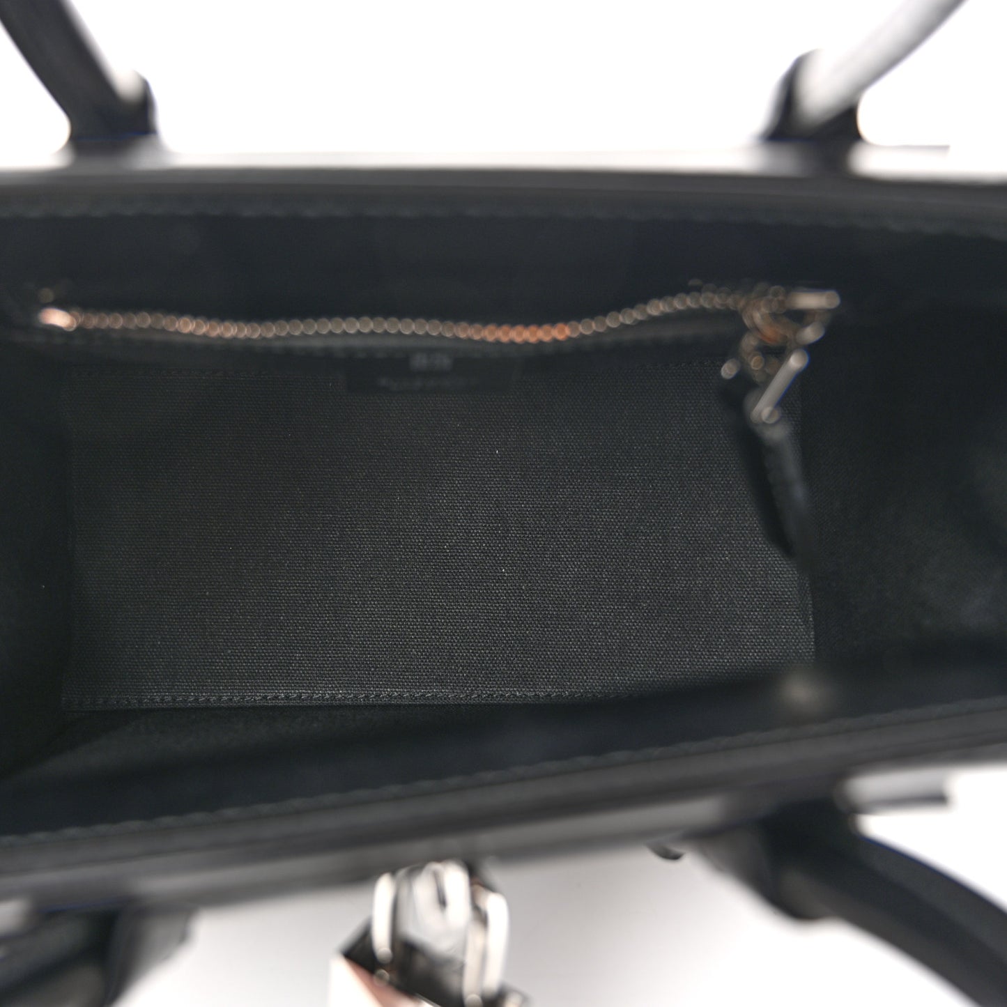 Box Calfskin Mini Lock Antigona Shoulder Bag Black