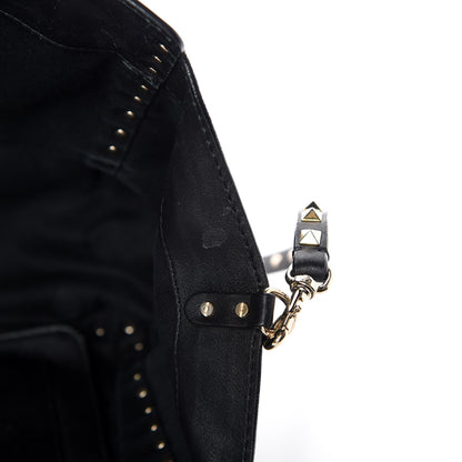 Valentino Garavani Vitello Medium Rockstud Tote Black 13 of 18