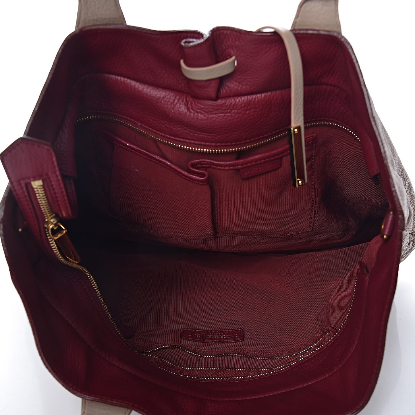 Prorsum Pebbled Calfskin Medium Studley Tote Camel Nude