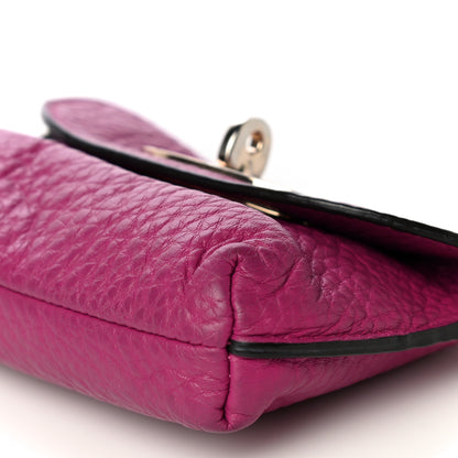 Mulberry Grained Calfskin Darley Key Pouch Violet 8 of 10