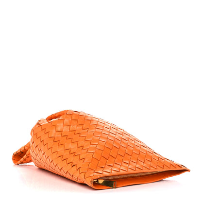 Bottega Veneta Nappa Intrecciato BV Twist Orange 4 of 9