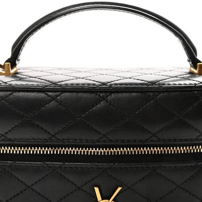 Saint Laurent Lambskin Quilted Mini Gaby Vanity Case Black 6 of 8