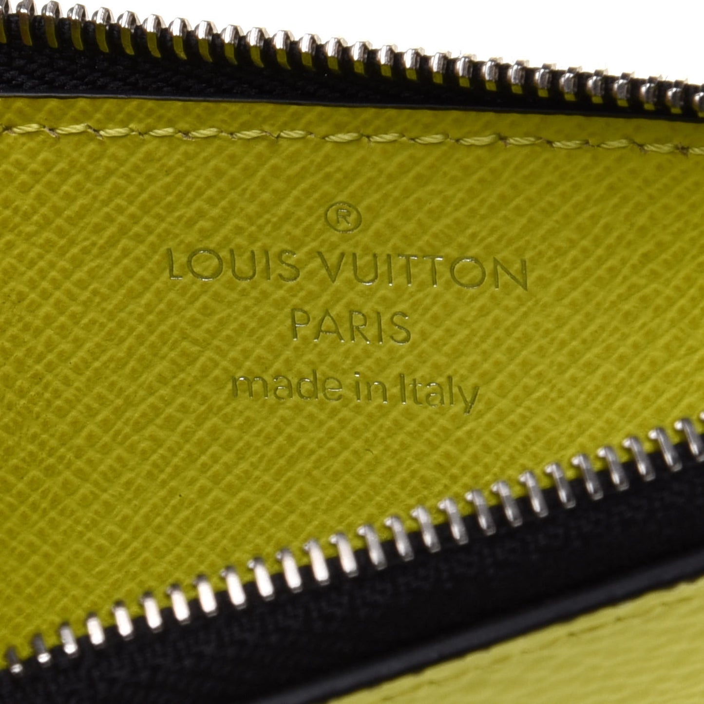 Monogram Taiga Coin Card Holder Yellow