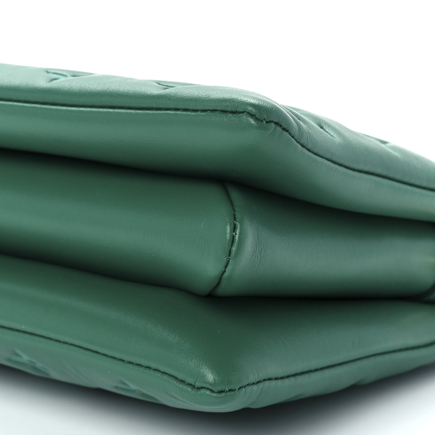 Lambskin Embossed Monogram Coussin BB Emeraude