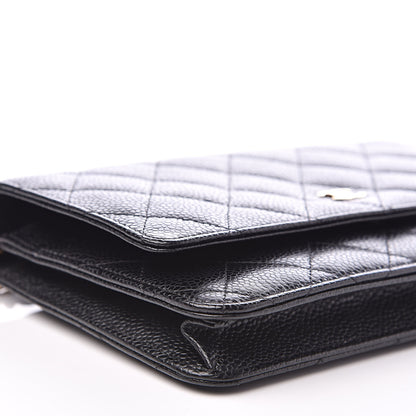 Chanel Caviar Quilted Wallet On Chain WOC Black 9 of 12