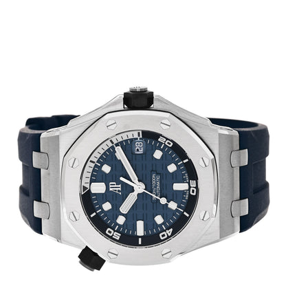 Audemars Piguet Stainless Steel Rubber 42mm Royal Oak Offshore Diver Automatic Watch Blue 15720ST.OO.A027CA.01 2 of 5