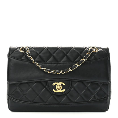Chanel Lambskin Quilted Small Single Flap Black 2 of 12